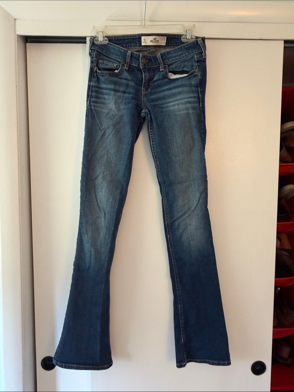 Hollister Women's Medium Blue Flare Jeans